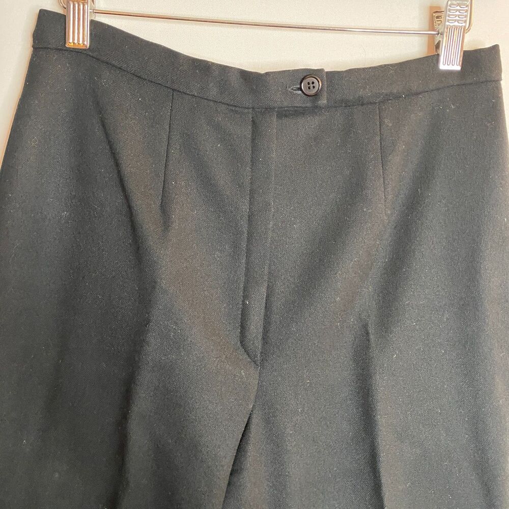 VTG Pendleton Pure Virgin Wool Black Pleated Dres… - image 3